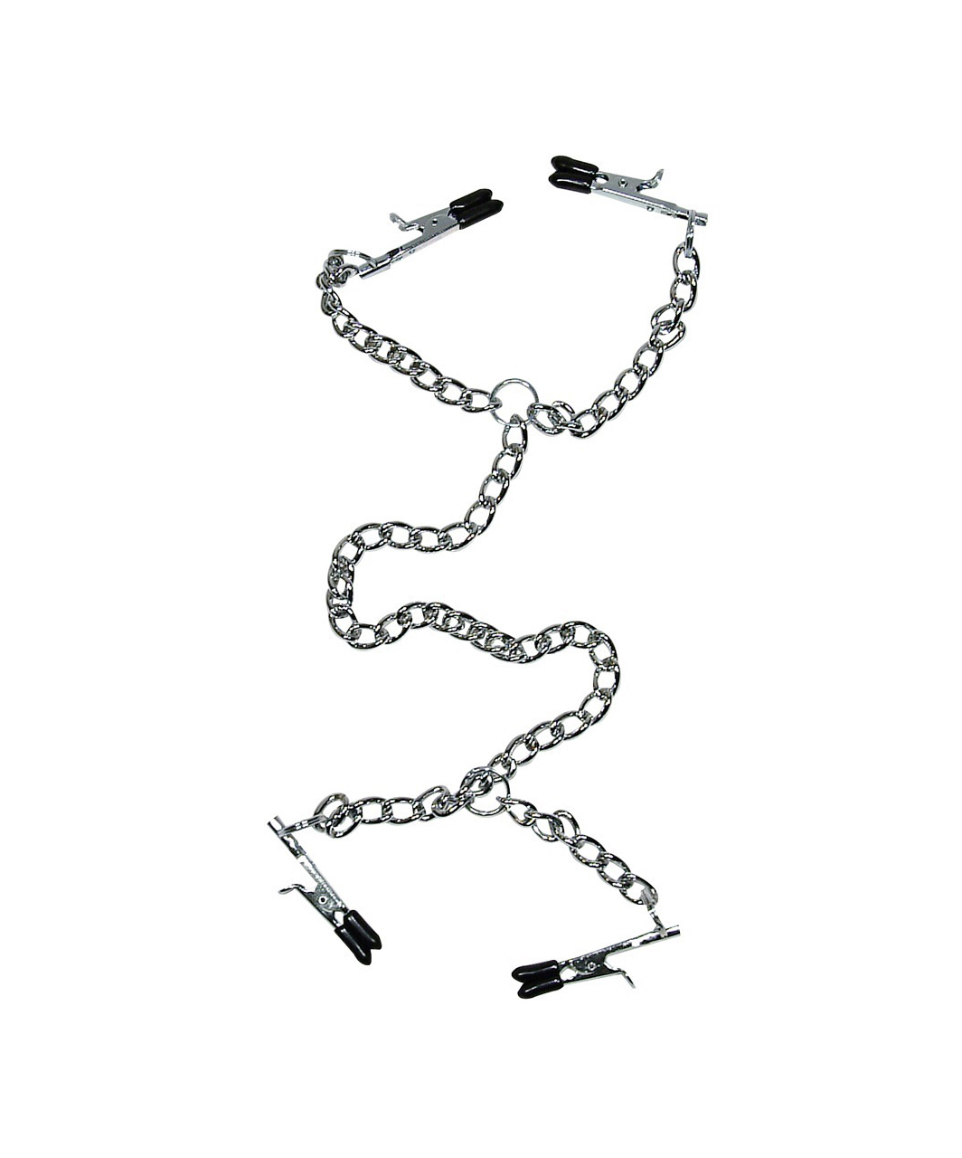 Sextreme metal nipple & labia clamps with chain